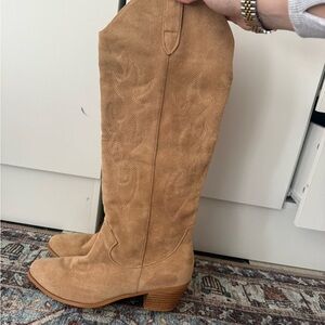 Tan Suede Boots